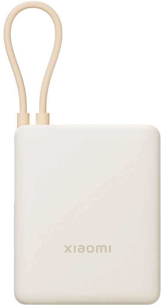 Портативный аккумулятор Xiaomi 33W Power Bank 10000mAh (встроенный кабель) бежевый BHR9333GL